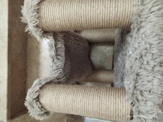 Rascador para gato con hamaca