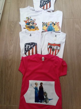 Camisetas Infantiles Talla 8 manga corta
