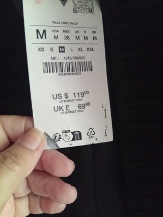 Chaqueta Zara Estilo Napoleón Negra