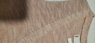Chaleco punto Mango rosa palo. Talla XS
