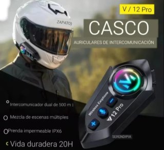 2 INTERCOMUNICADORES PARA MOTO Y12 PRO BLUETOOTH.
