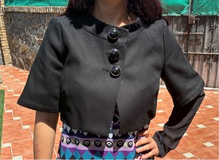 Chaqueta corta Mango Suit negra