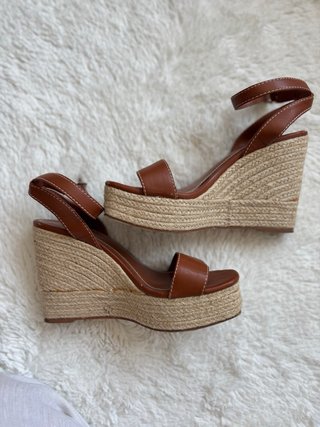 Sandalias Cuña Esparto Mango Talla 38