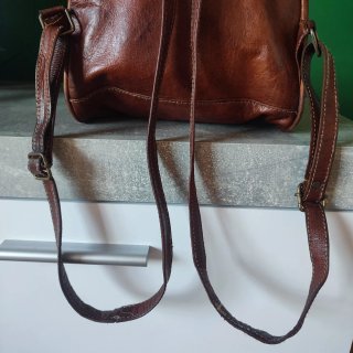 Mochila artesanal cuero Marruecos