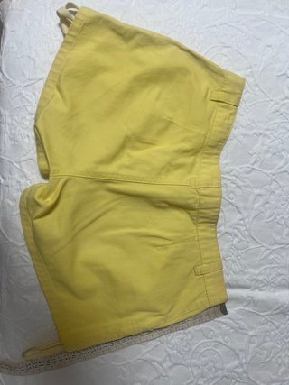 Shorts amarillos verano T.36 100% algodón