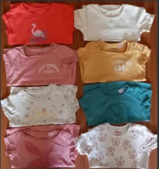 Lote 8 camisetas niña 98 cm