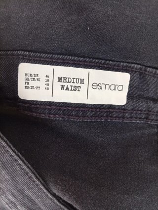 Peto Vaquero Denim negro Talla 48/3XL Nuevo!