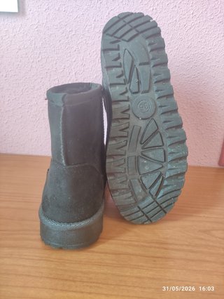 Botas de pelo negras mujer