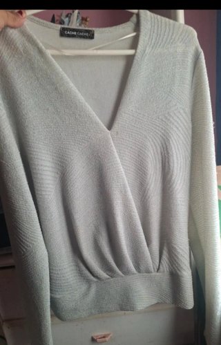 Top plateado Cache Cache talla 40