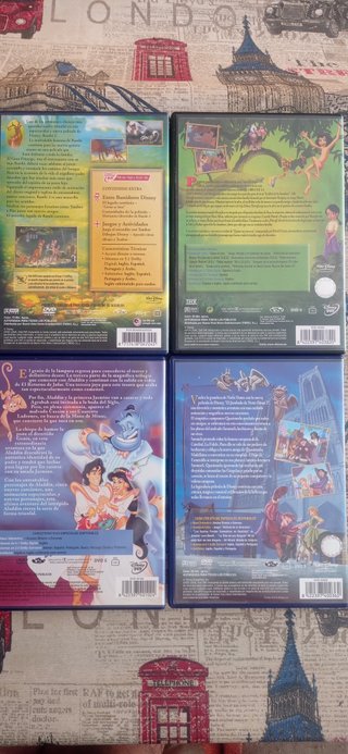 9 DVDs Disney 6 €/u