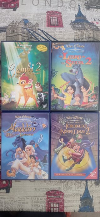 9 DVDs Disney 6 €/u