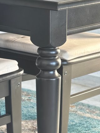 Mesa Comedor Extensible + 4 Sillas Negras