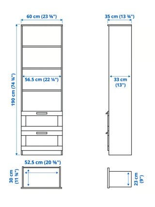 Estantería Brimnes IKEA Blanca