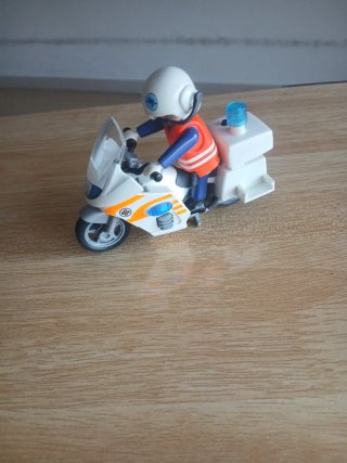 Moto Playmobil con luces
