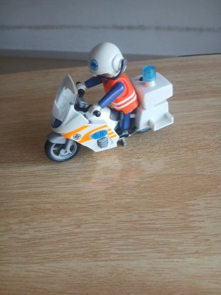 Moto Playmobil con luces