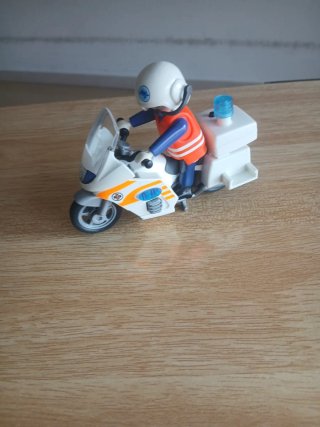 Moto Playmobil con luces