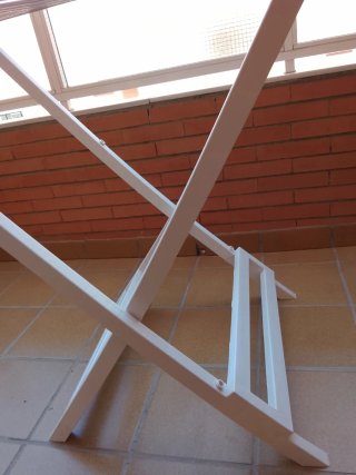 Tendedero plegable grande de resina