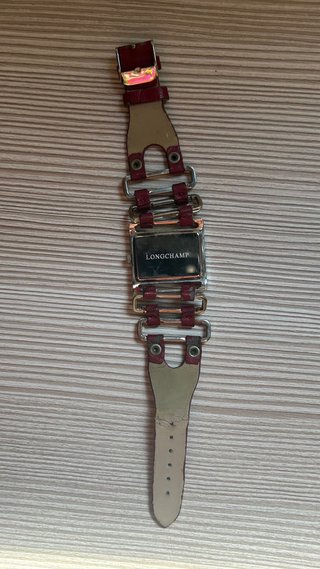 Reloj Longchamp Piel Rojo Vintage Mujer
