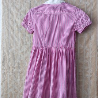 Vestido Polo Ralph Lauren Rayas Rosa Talla 12