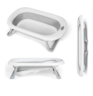 Bañera Plegable Bebé Blanca y Gris