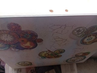Cuadro artesanal relojes y engranajes