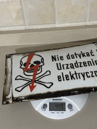 Insegna smaltata antica