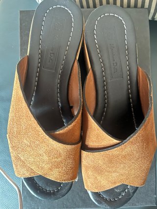 Sandalias Marrones Cuña Talla 36