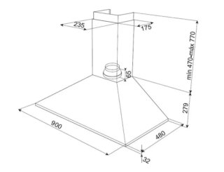 Campana extractora Teka DBB90
