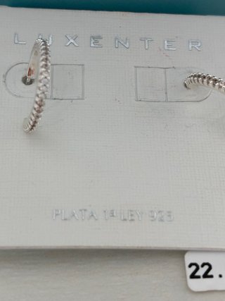 Pendientes aro Luxenter plata