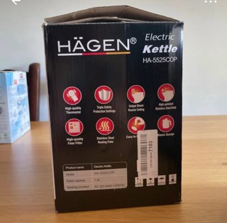 Tetera Eléctrica HÄGEN 1.8L Nueva