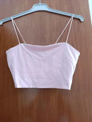 Top rosa tirantes