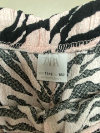 Falda-pantalón Zara cebra 11-12 años XXS
