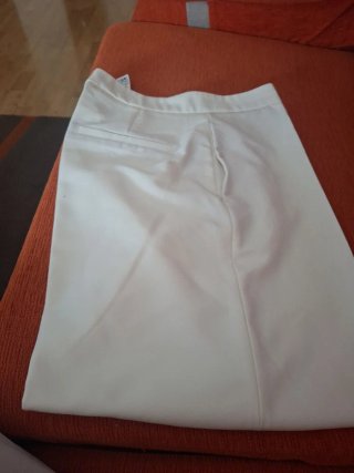 Pantalón blanco ancho