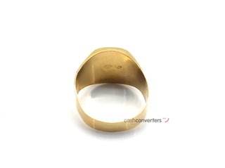sello oro 18k con circonita