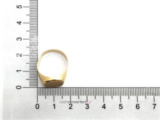 sello oro 18k con circonita