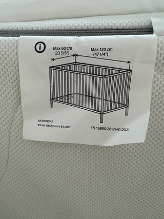 Cuna Bebé Ikea Sundvik Blanca