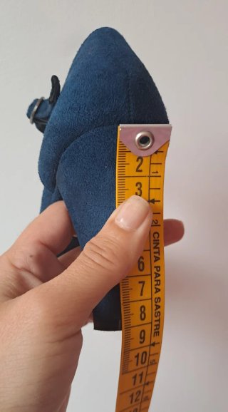 Sandalias azules de tacón talla 36