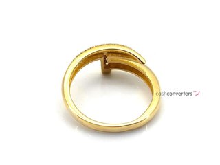 sortija oro 18k con piedra con circonita