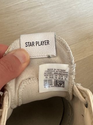 Converse Star Player Blancas Talla 47.5