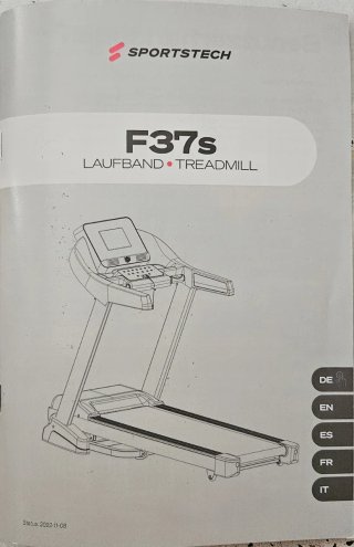 Cinta de correr Sportstech F37s