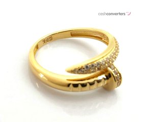 sortija oro 18k con piedra con circonita t. 16 (17,84 mm)