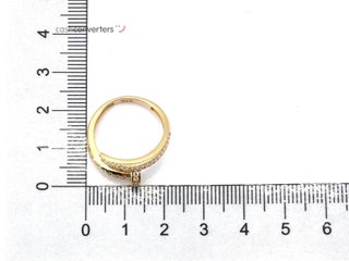 sortija oro 18k con piedra con circonita t. 16 (17,84 mm)