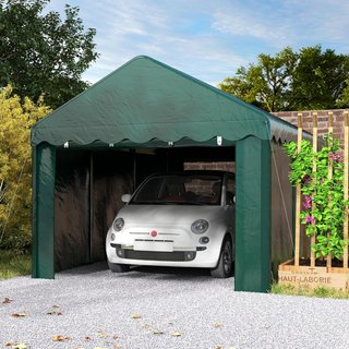 Tenda da garage Carport 3 x 6 m con 2 porte avvolg