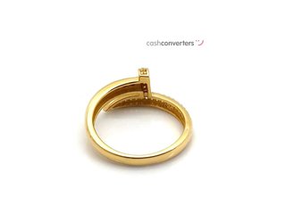 sortija oro 18k con piedra con circonita t. 16 (17,84 mm)