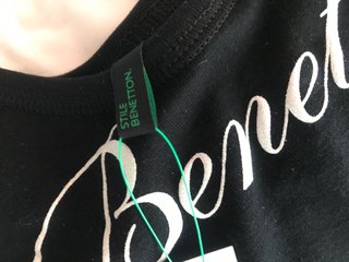 Camiseta Benetton Negra Talla M
