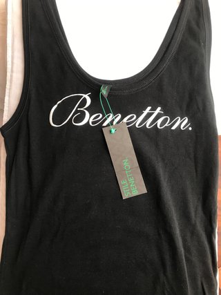 Camiseta Benetton Negra Talla M