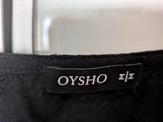 Vestido Oysho negro talla M