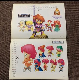 Calendario Final Fantasy Square Enix Super Famicom