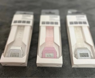 Casio F-91W Plateado Correa Transparente