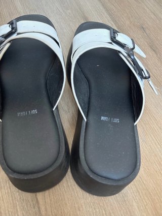 Sandalias Plataforma Blancas y Negras